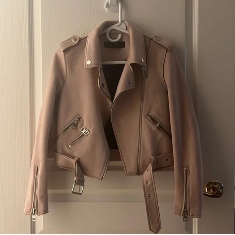 Forever 21 Moto Style Suede Jacket